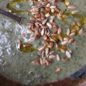 cream of nettle soup recipe from the herbalist's kitchen, Brittany Wood Nickerson
