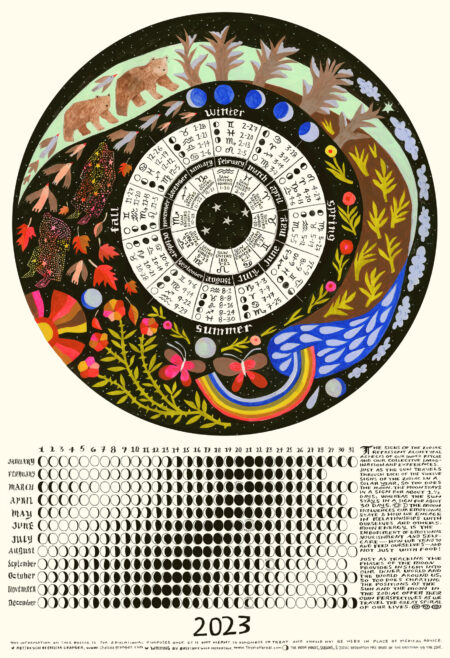 2023 Moon Calendar by Chelsea Granger and Brittany Wood Nickerson